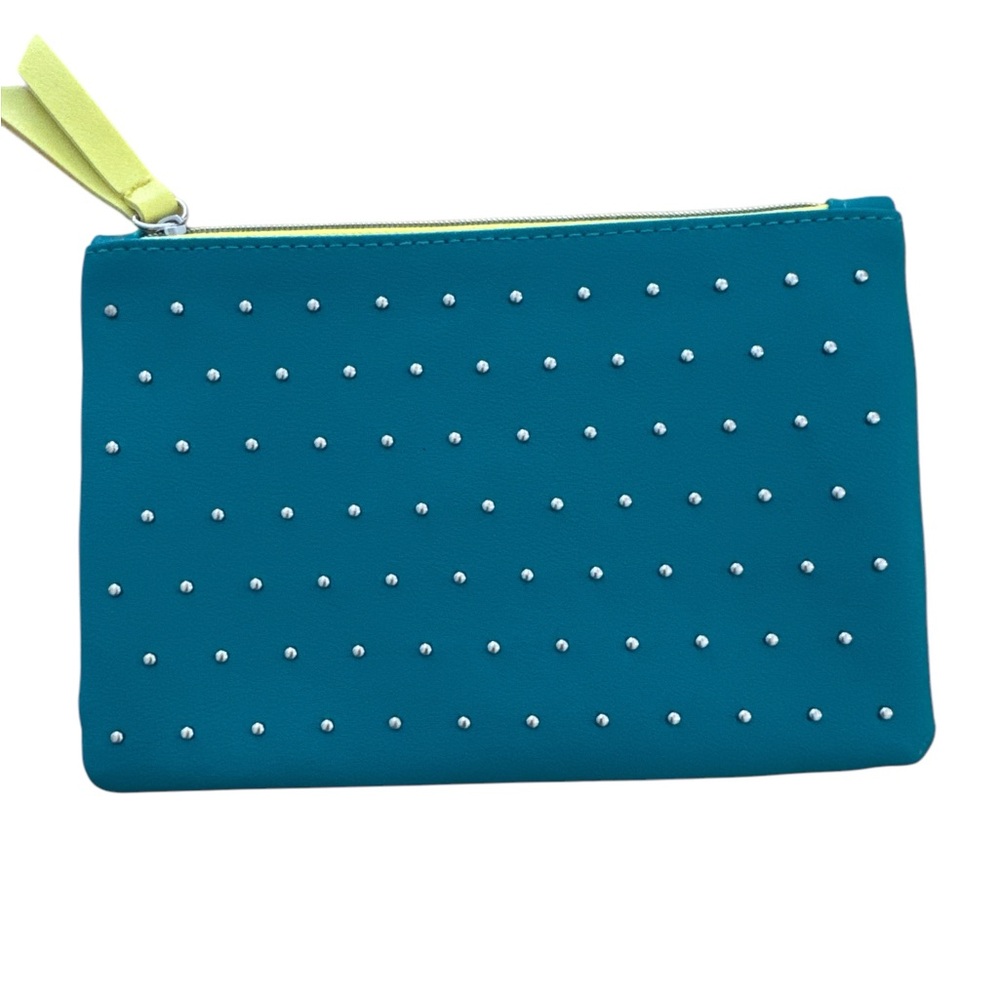 Ipsy Glam Bag 100th Pouch Teal Studded essentials bag
